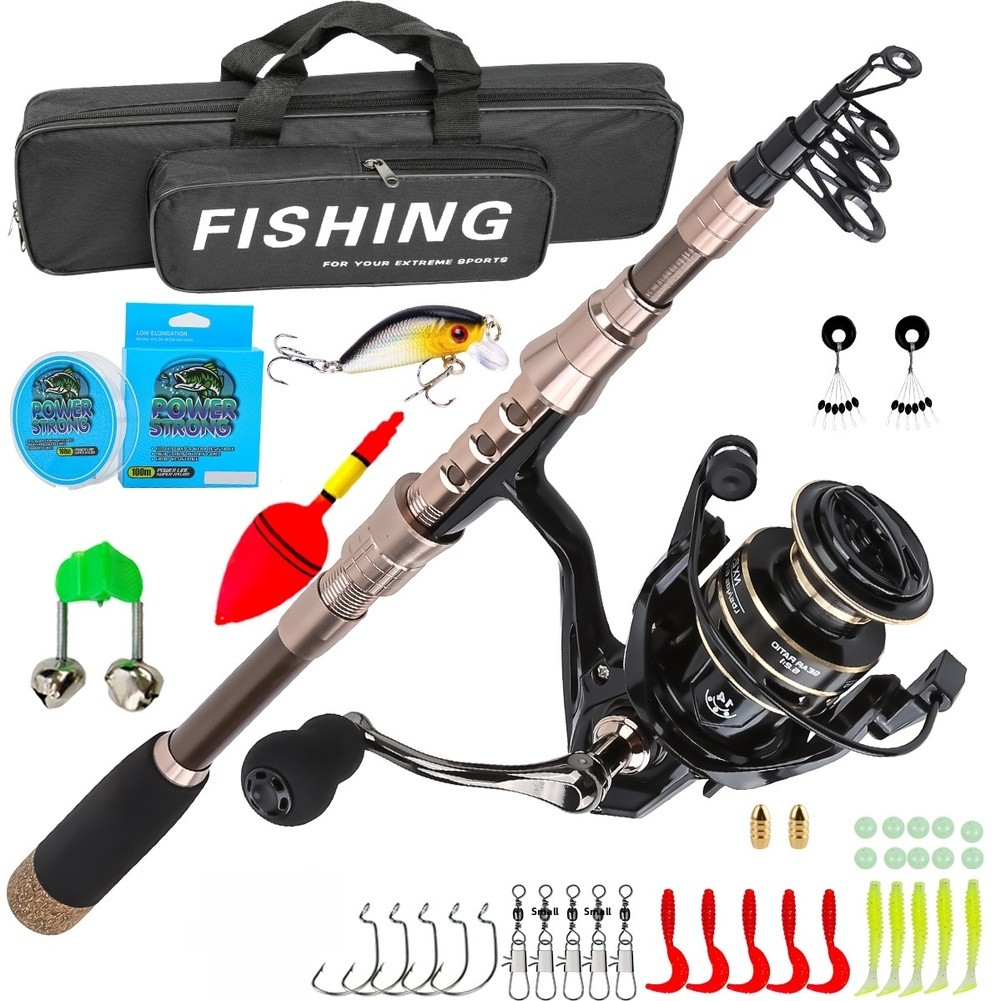Fishing Rod Combo - 1.8m Carbon Fiber Fishing Rod Designed