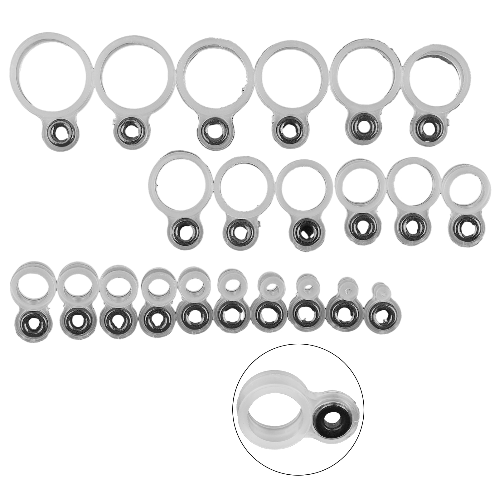 Fishing Rod Building Kit - 14/22Pcs Fishing Rod Eyelet Repair Kit