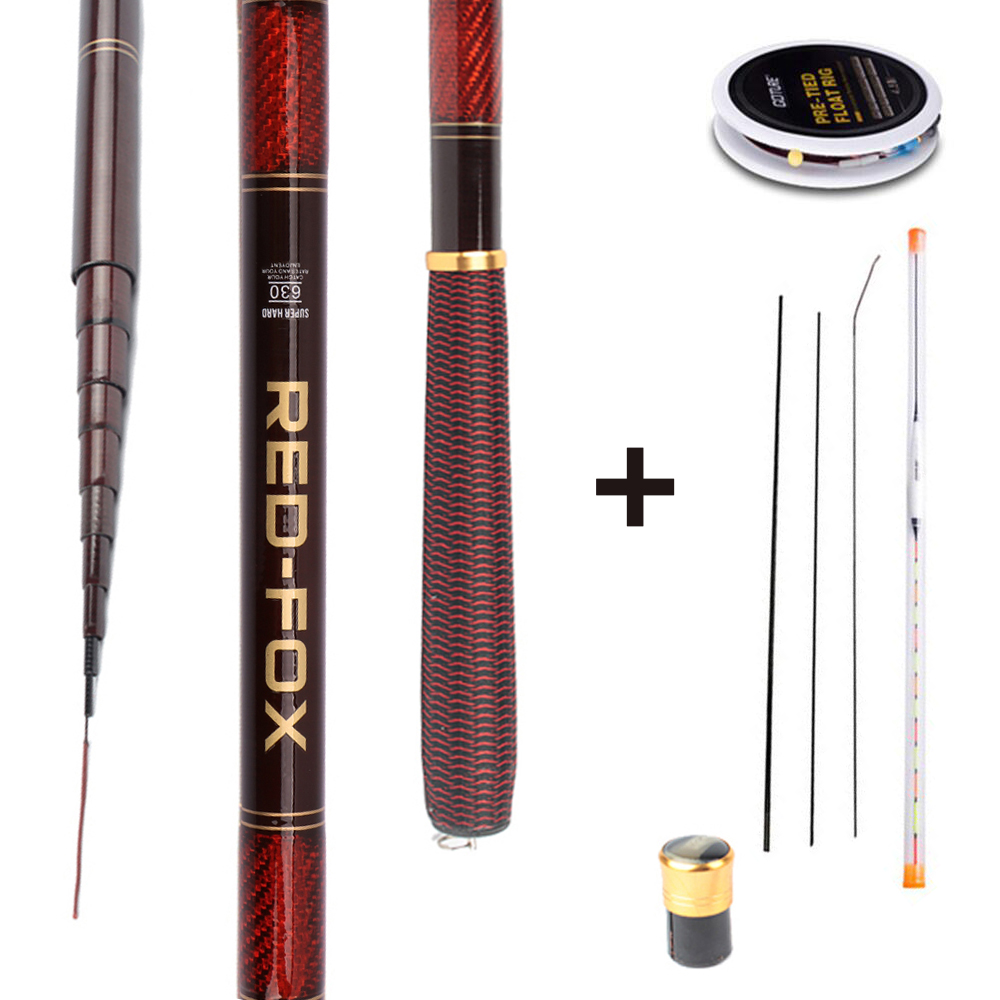 Fishing Rod Building Kit - Goture Carbon Fiber Telescopic Fishing Rod
