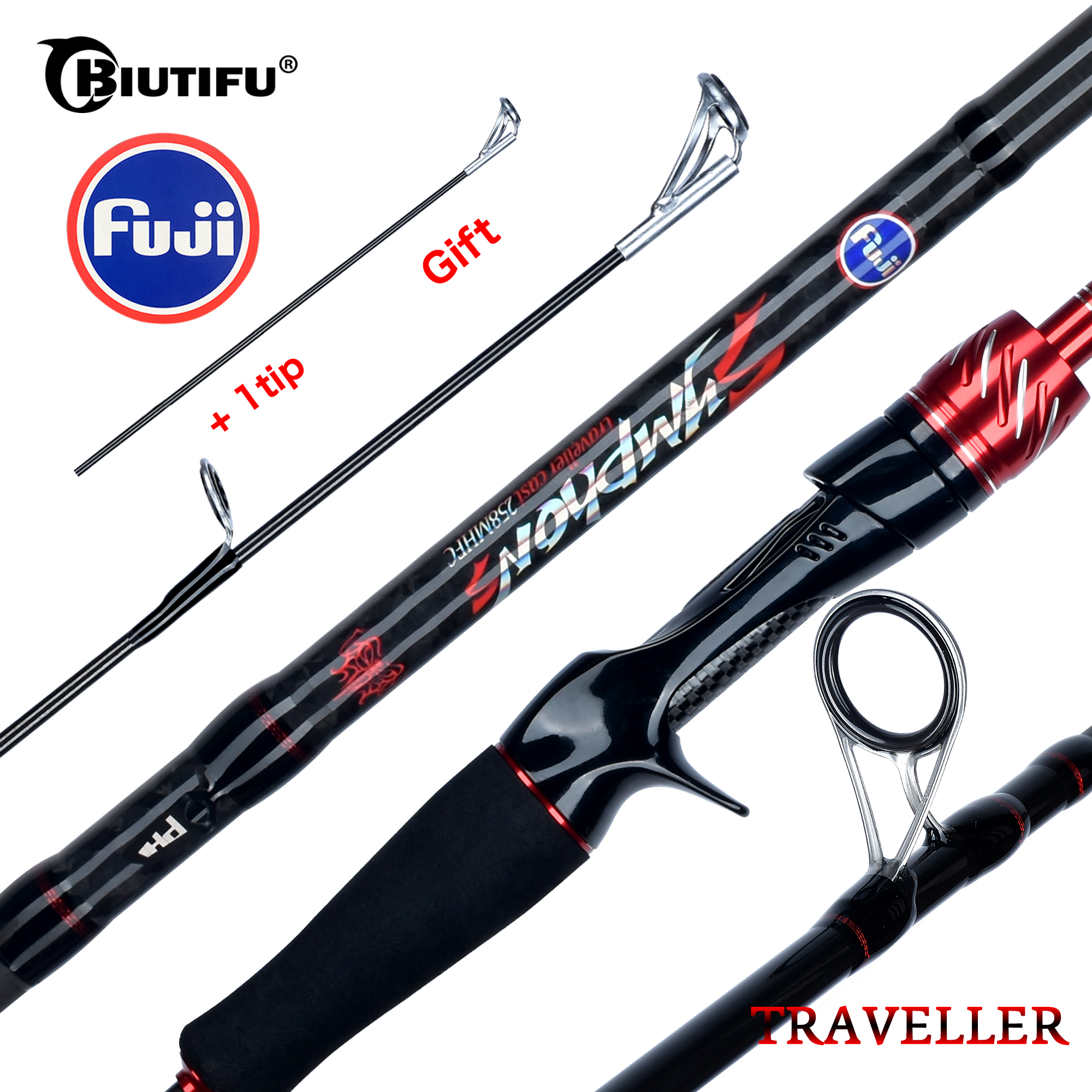BIUTIFU Spinning Casting Fuji  - Fishing Rod Surf บทวิจารณ์และราคา