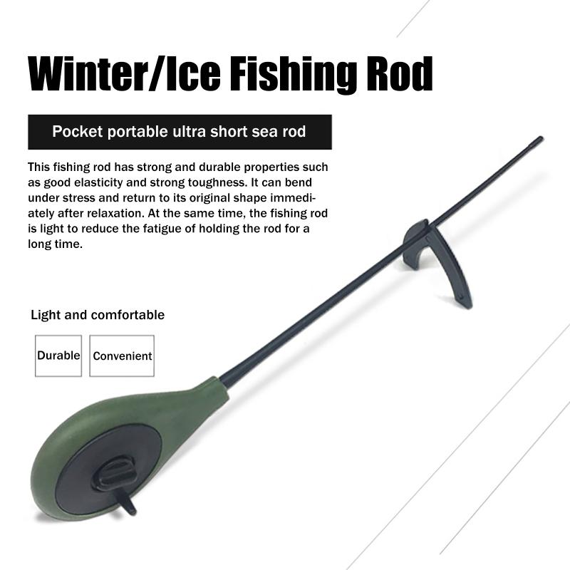 Hot Sale 2PCS Portable Plastic - Fishing Rod Ice บทวิจารณ์และราคา