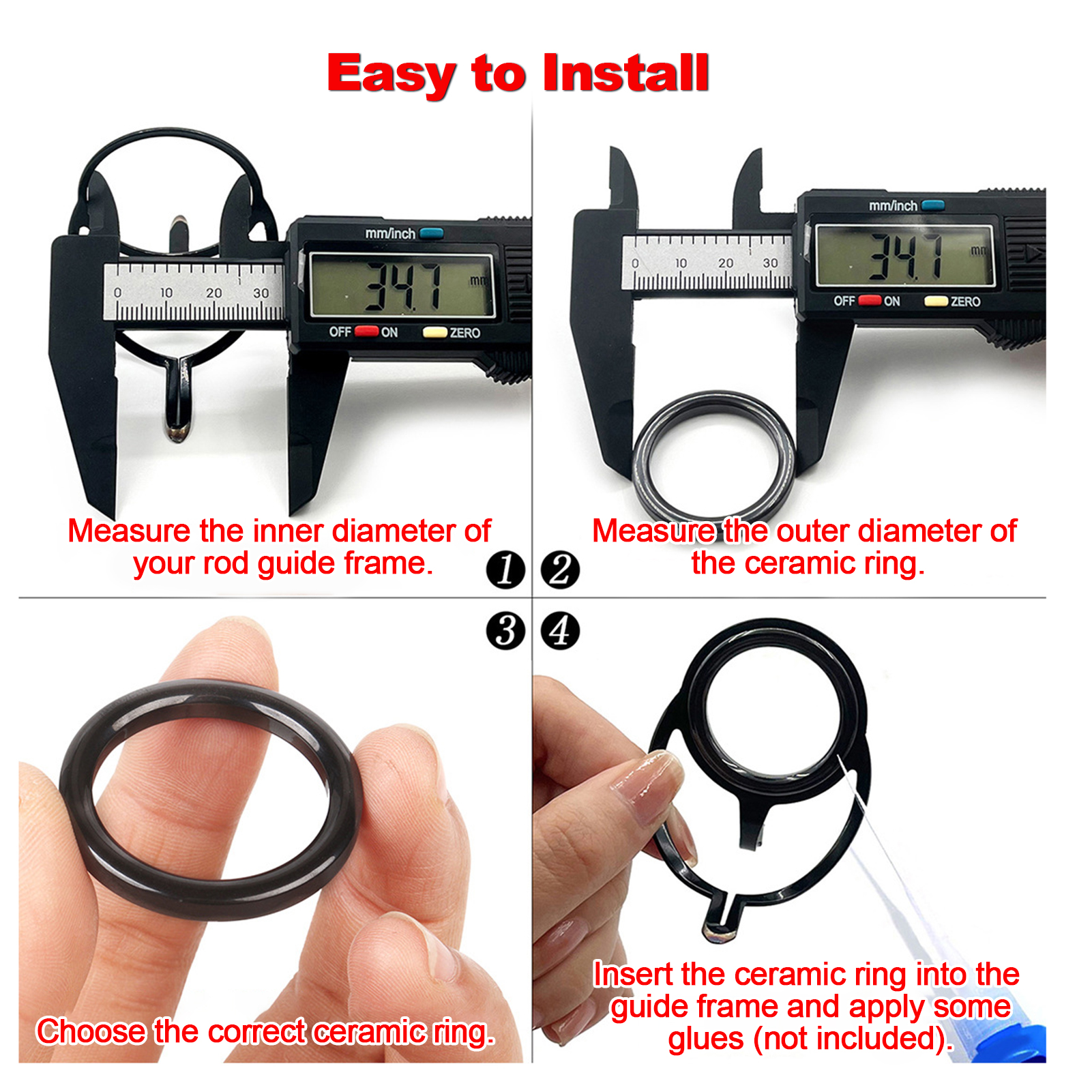Fishing Rod Guide Repair Kit C - Fishing Rod Building Kit บทวิจารณ์และราคา