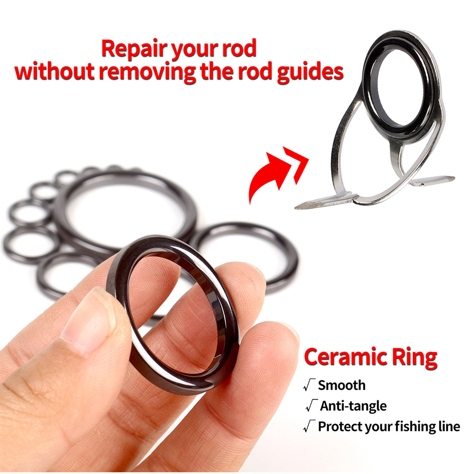 Fishing Rod Guide Repair Kit C - Fishing Rod Building Kit บทวิจารณ์และราคา