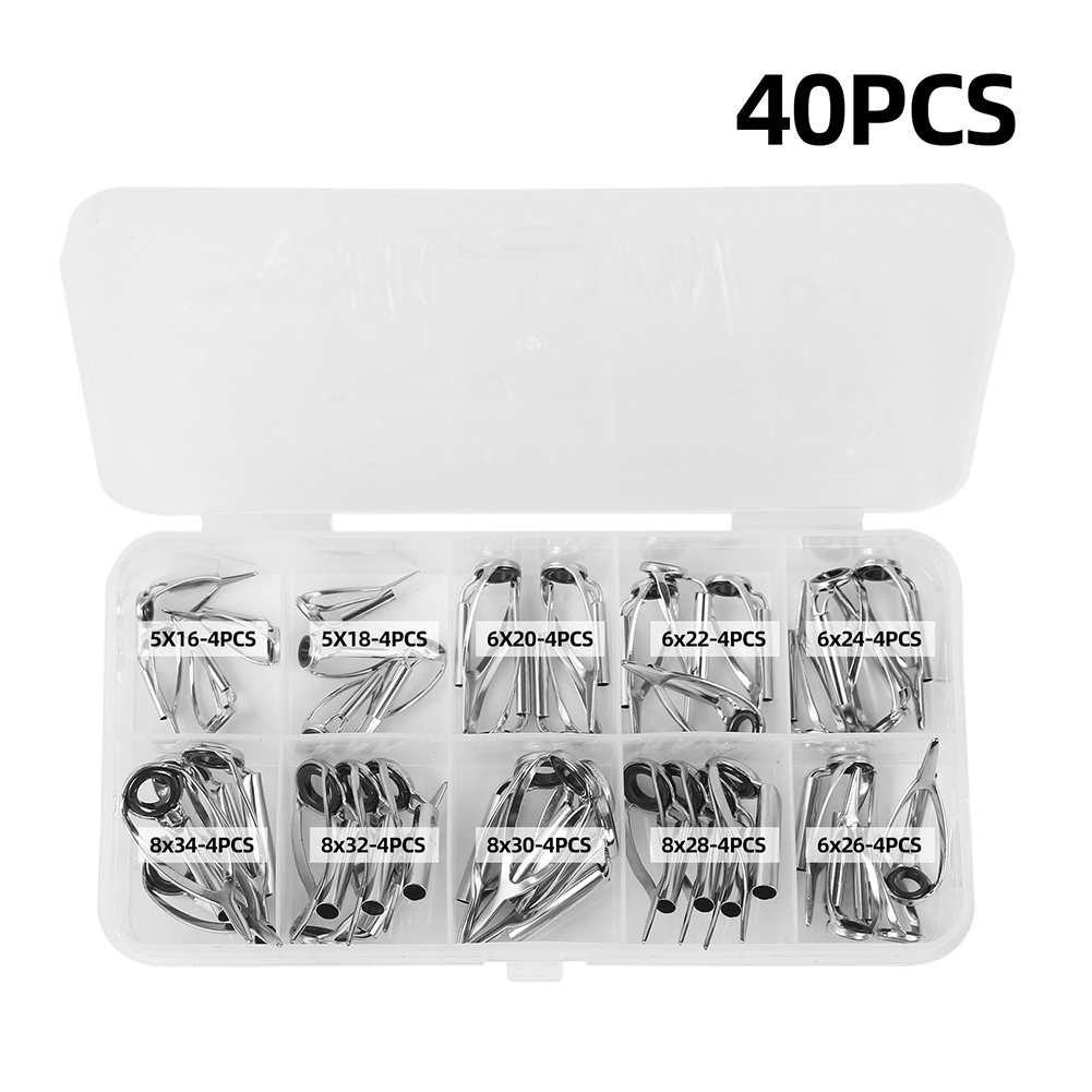 10/40pcs Fishing Rod Guide Rin - Fishing Rod Tip Replacement บทวิจารณ์และราคา