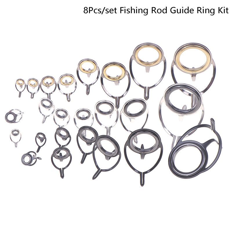 8Pcs Fishing Tackle Stainless  - Fishing Rod Building Kit บทวิจารณ์และราคา