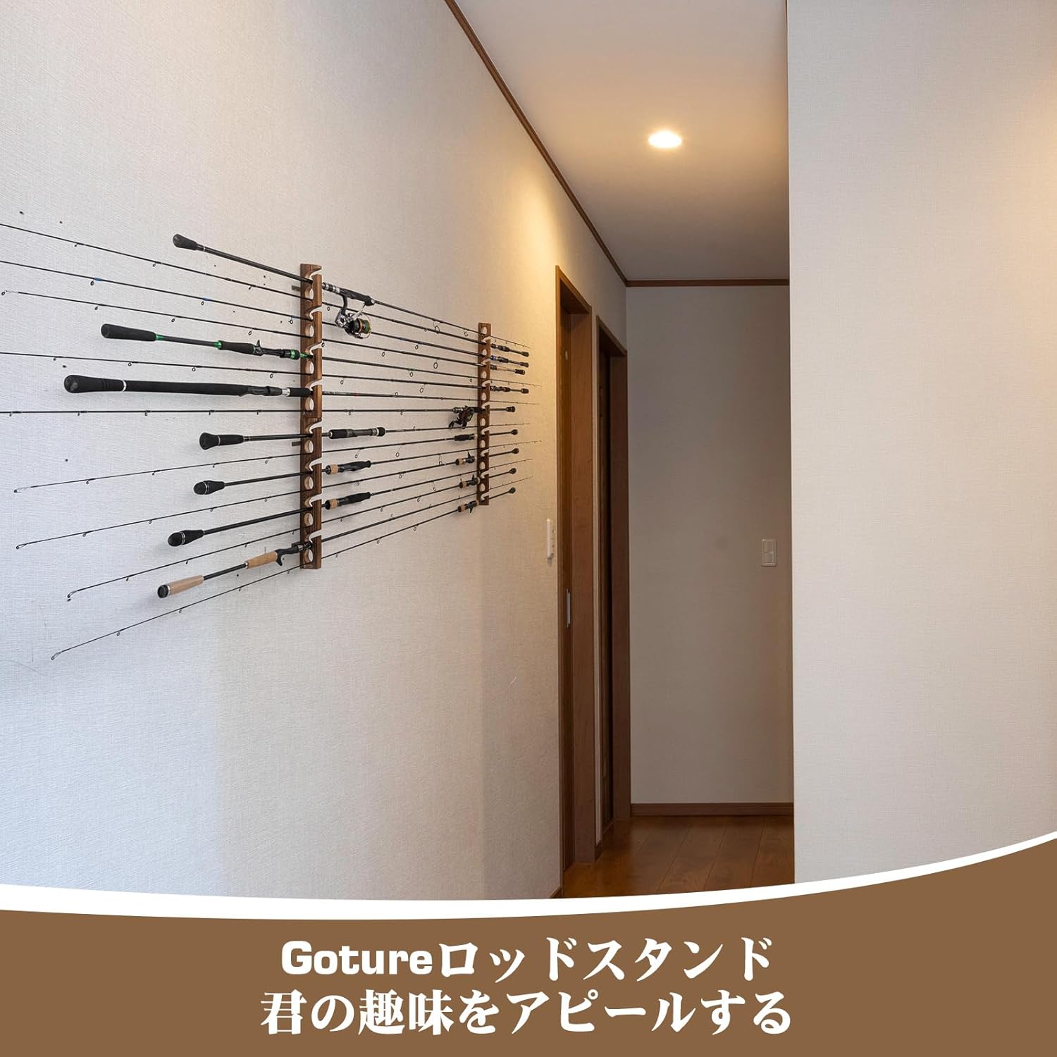 Goture Wood Fishing Rod Holder - Fishing Rod Rack บทวิจารณ์และราคา