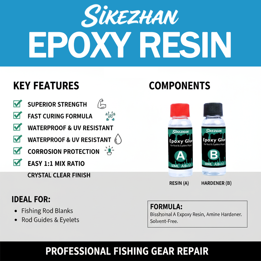 AB Epoxy 1:1 for Fishing Rod R - Fishing Rod Guide Replacement บทวิจารณ์และราคา