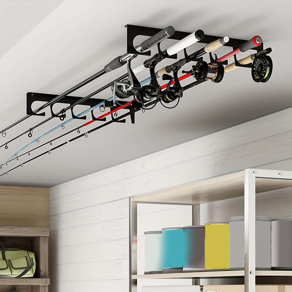 B48B-Wall/Ceiling Mount Fishin - Fishing Rod Rack บทวิจารณ์และราคา