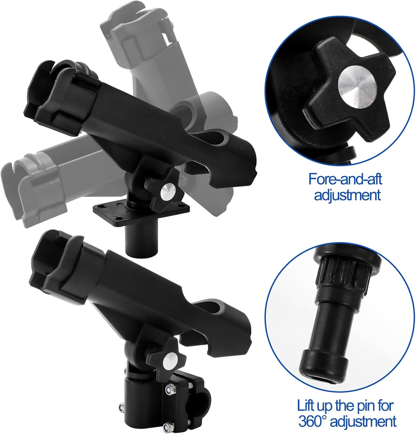 2 Pack Fishing Rod Holder with - Fishing Rod Boat บทวิจารณ์และราคา