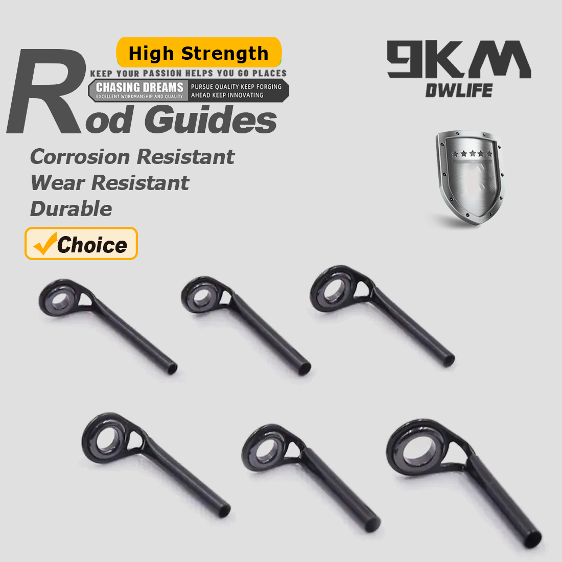 Fishing Rod Guides 5~10pcs MKT - Fishing Rod Tip Replacement บทวิจารณ์และราคา
