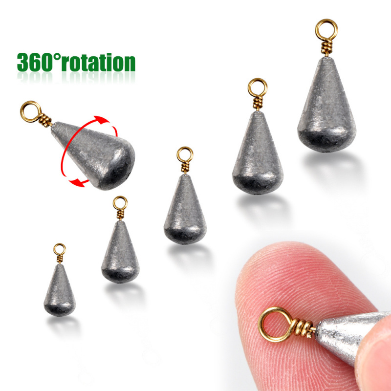 21PCSBoxed olive-shaped lead s - Fishing Rod Casting บทวิจารณ์และราคา