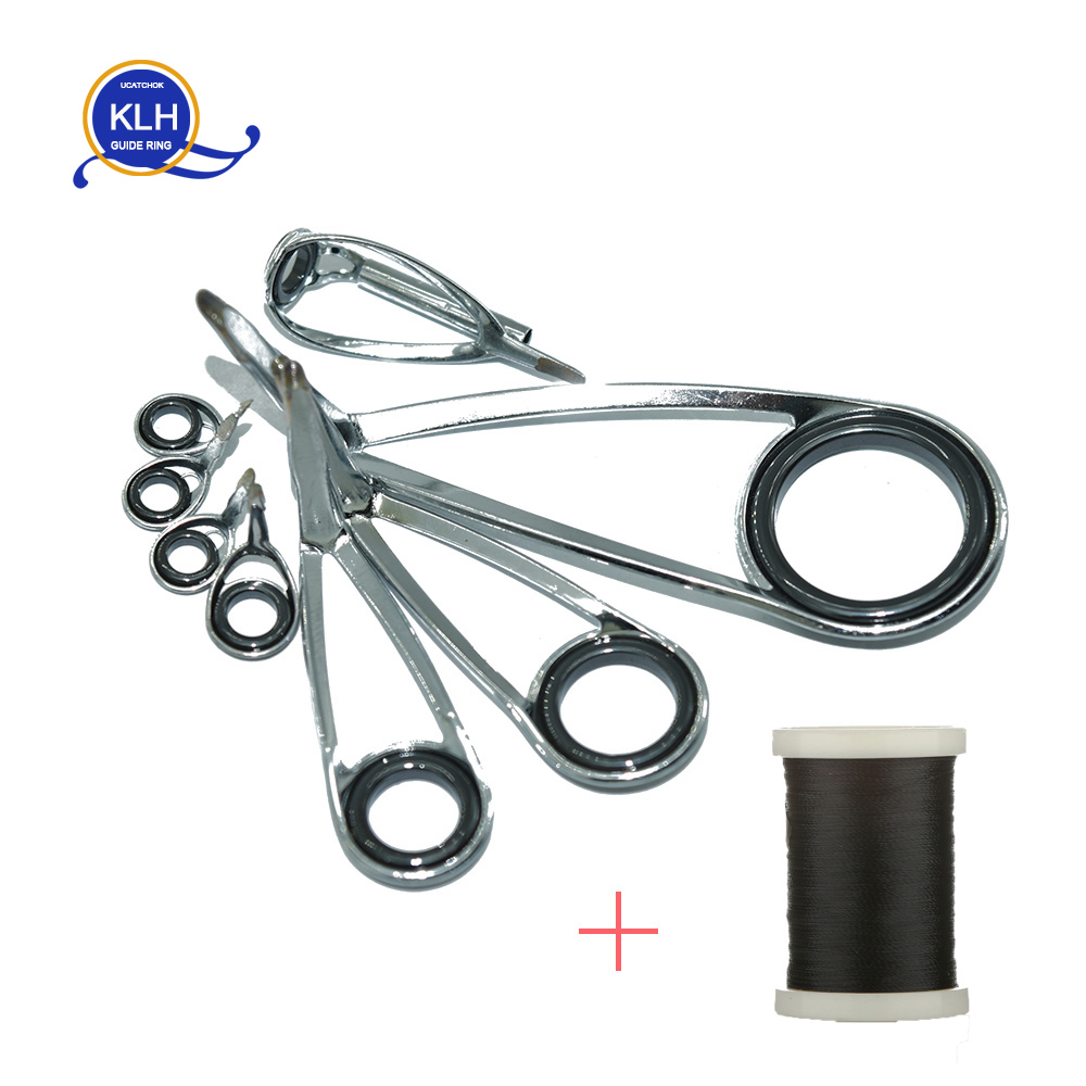 8pcs/Kit KLH Bracket Stainless - Fishing Rod Building Kit บทวิจารณ์และราคา