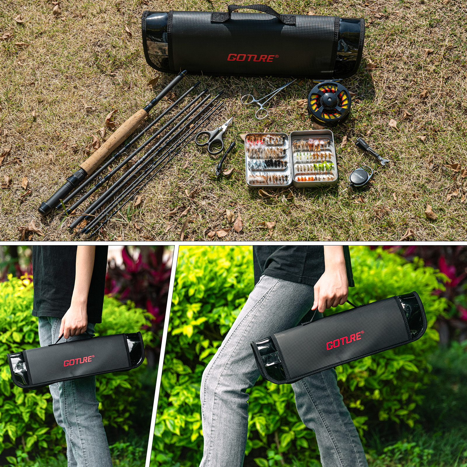 Goture Fly Fishing Rod and Ree - Fishing Rod Fly บทวิจารณ์และราคา