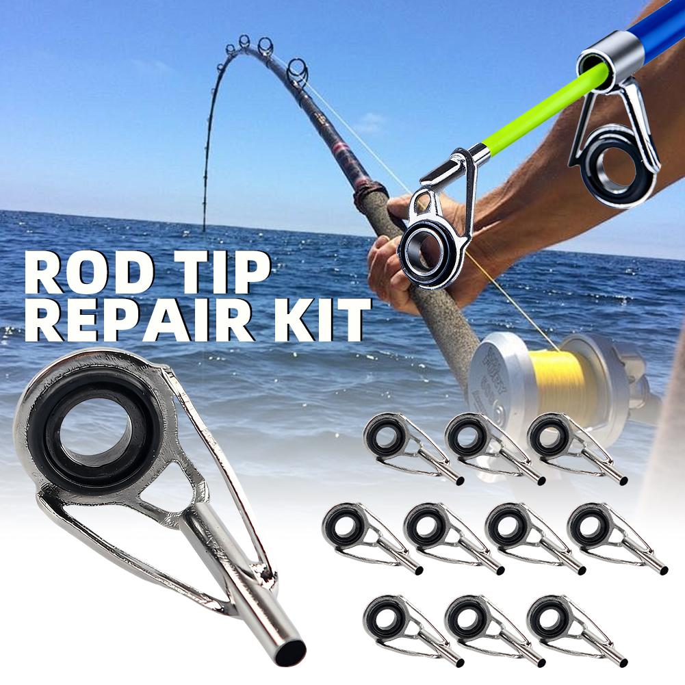 Rod Tip Repair Kit 10pcs Fishi - Fishing Rod Casting บทวิจารณ์และราคา