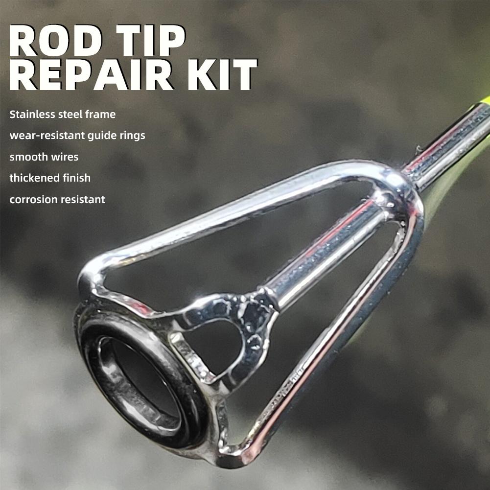 Rod Tip Repair Kit 10pcs Fishi - Fishing Rod Casting บทวิจารณ์และราคา