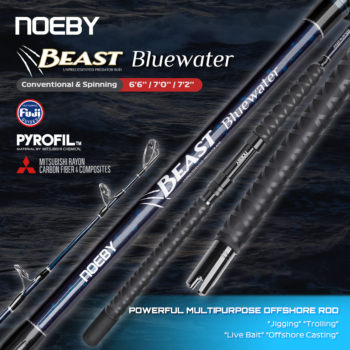 Noeby Beast Offshore Casting F - Fishing Rod Surf บทวิจารณ์และราคา
