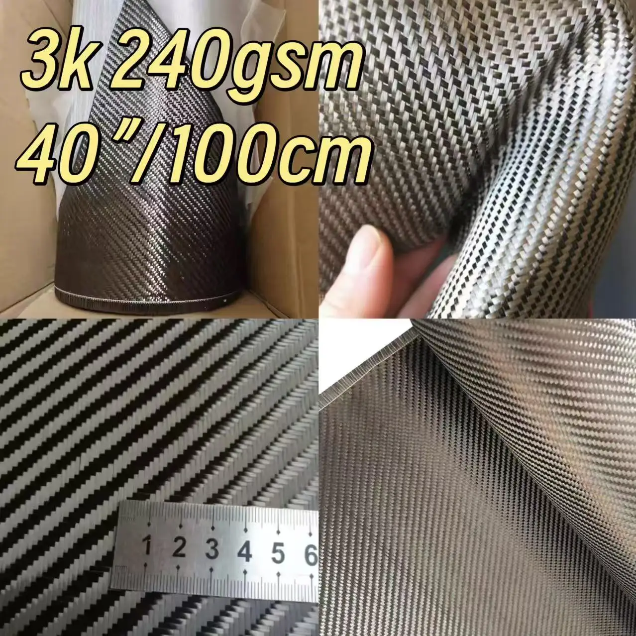 [Grade A+]3K 240gsm Real Carbo - Fishing Rod Carbon Fiber บทวิจารณ์และราคา