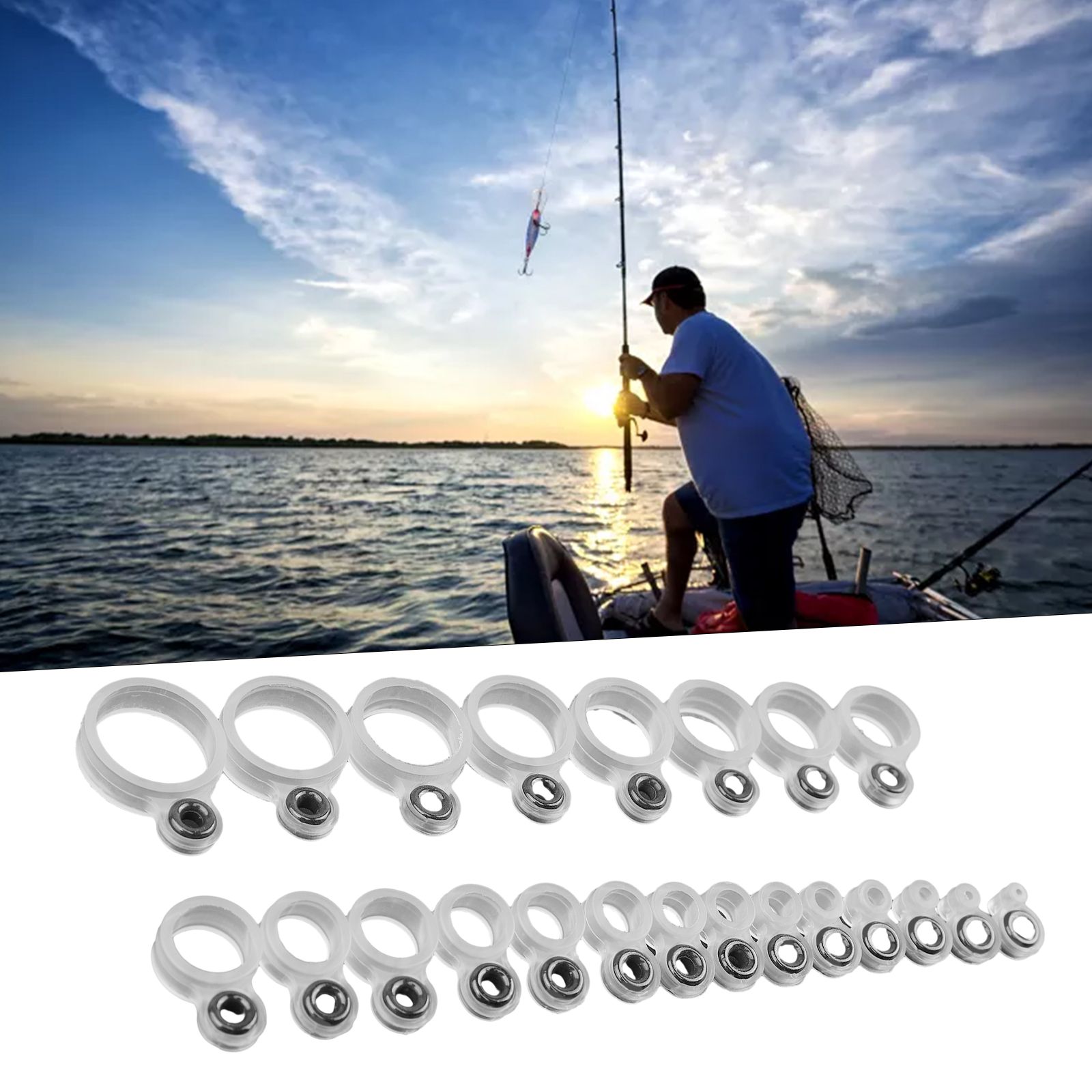 14/22Pcs Fishing Rod Eyelet Re - Fishing Rod Building Kit บทวิจารณ์และราคา