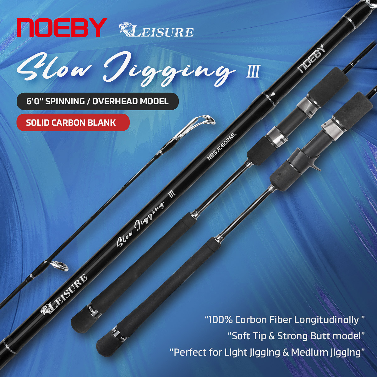 Noeby New Slow Jigging Fishing - Fishing Rod Surf บทวิจารณ์และราคา