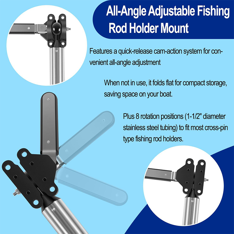 All-Angle Adjustable Fish Rod  - Fishing Rod Boat บทวิจารณ์และราคา