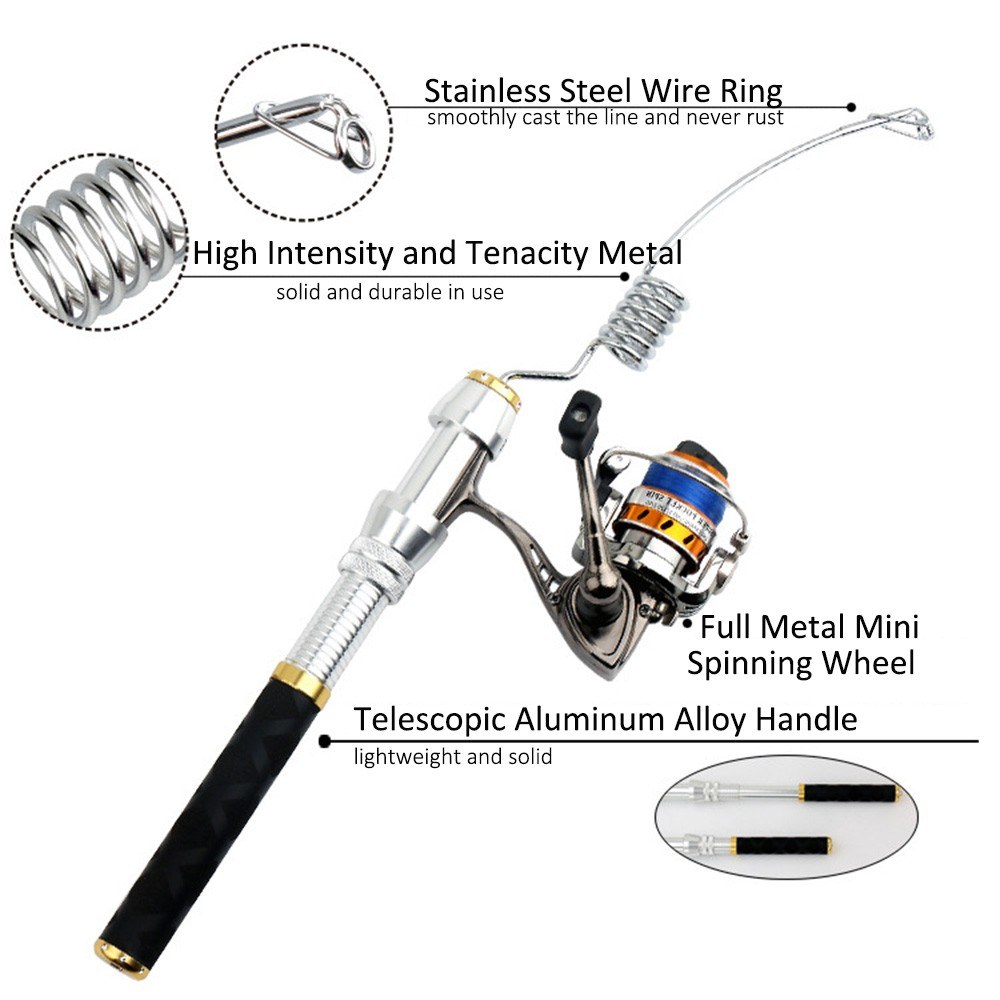Portable Fishing Rod Telescopi - Fishing Rod Telescopic บทวิจารณ์และราคา