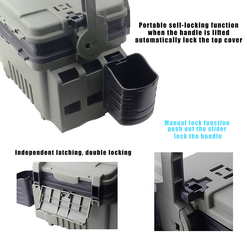 JSFUN Fishing Box Barrel Holde - Fishing Rod Case บทวิจารณ์และราคา