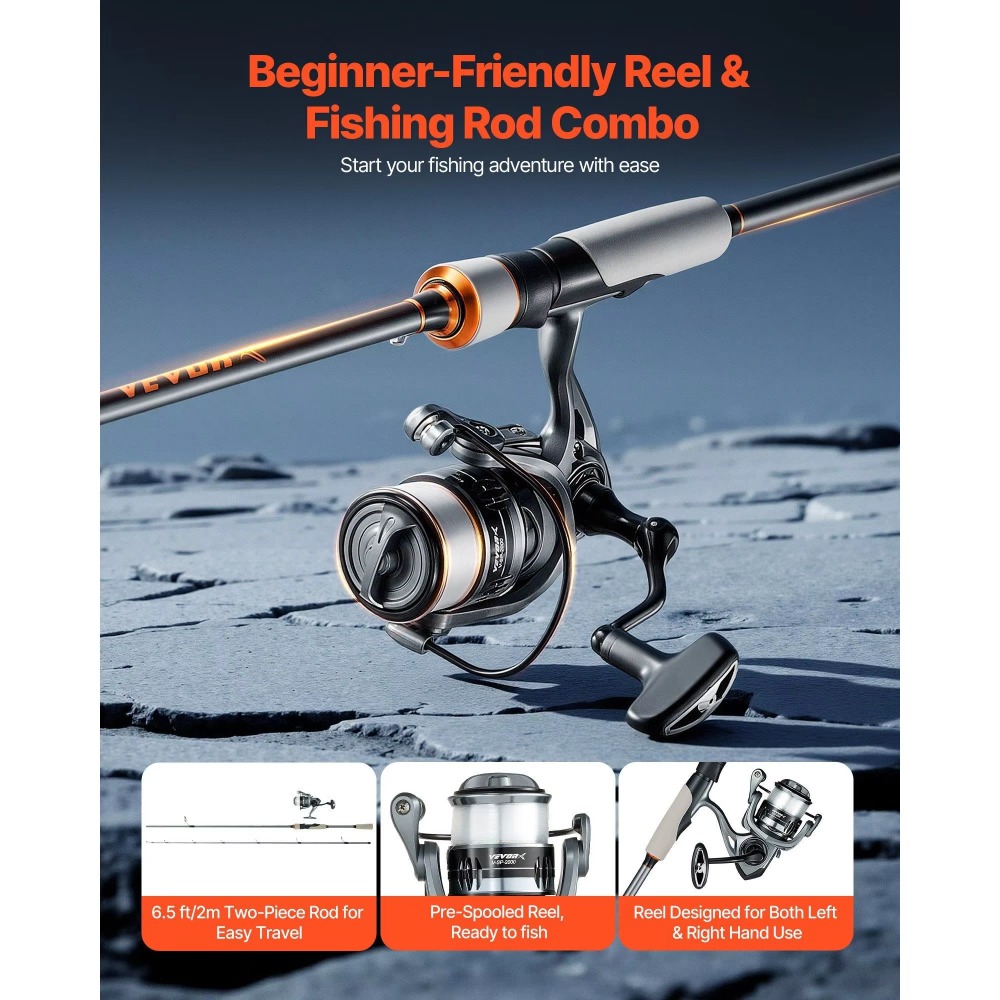 Carbon Fiber Bass Fishing Pole - Fishing Rod Combo บทวิจารณ์และราคา