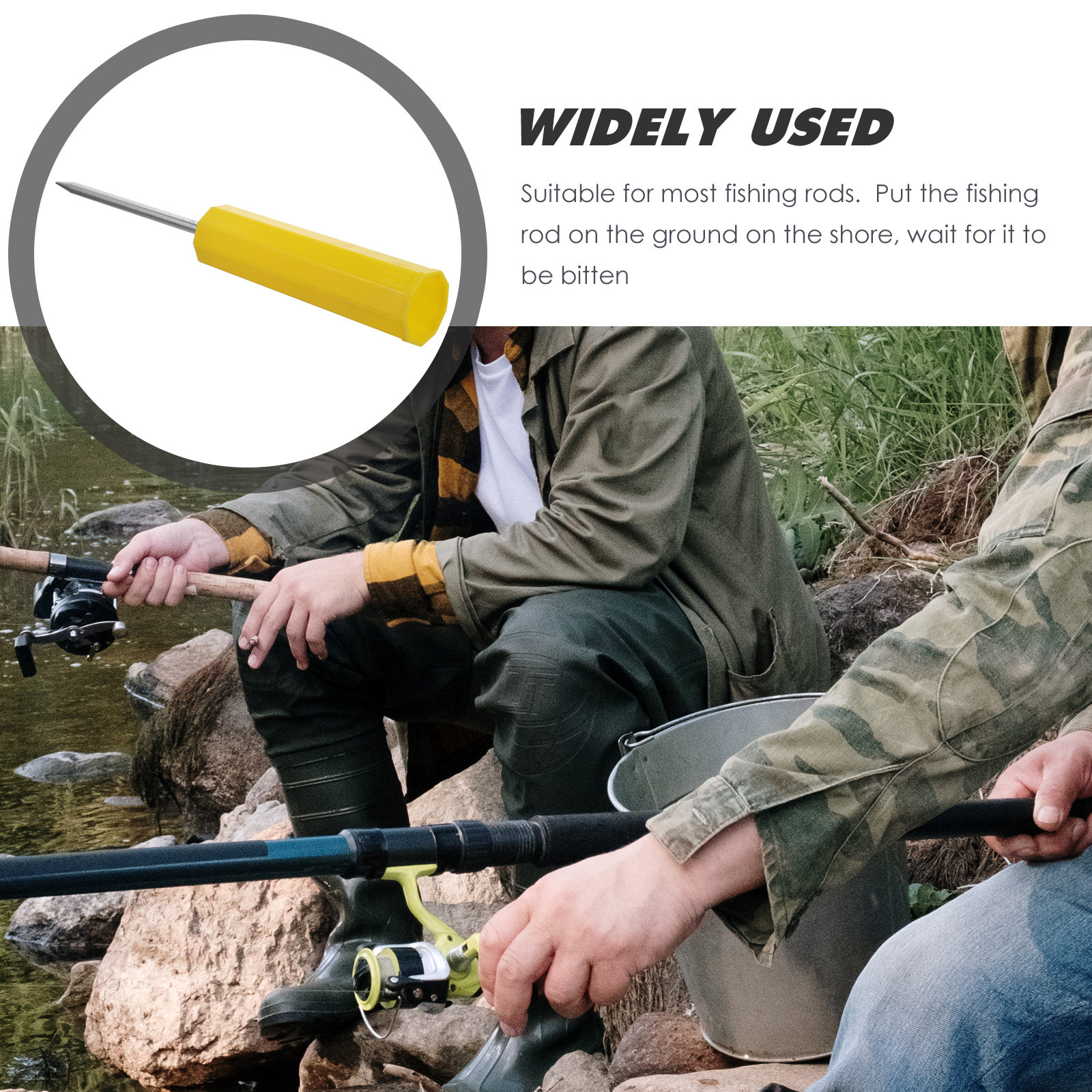 2Pcs Fishing Rod Holders for G - Fishing Rod Casting บทวิจารณ์และราคา