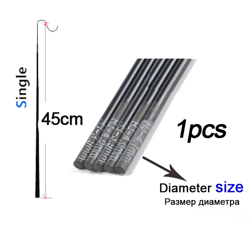 1.4mm-2.1mm 1 pieces 45cm Fish - Fishing Rod Tip Replacement บทวิจารณ์และราคา