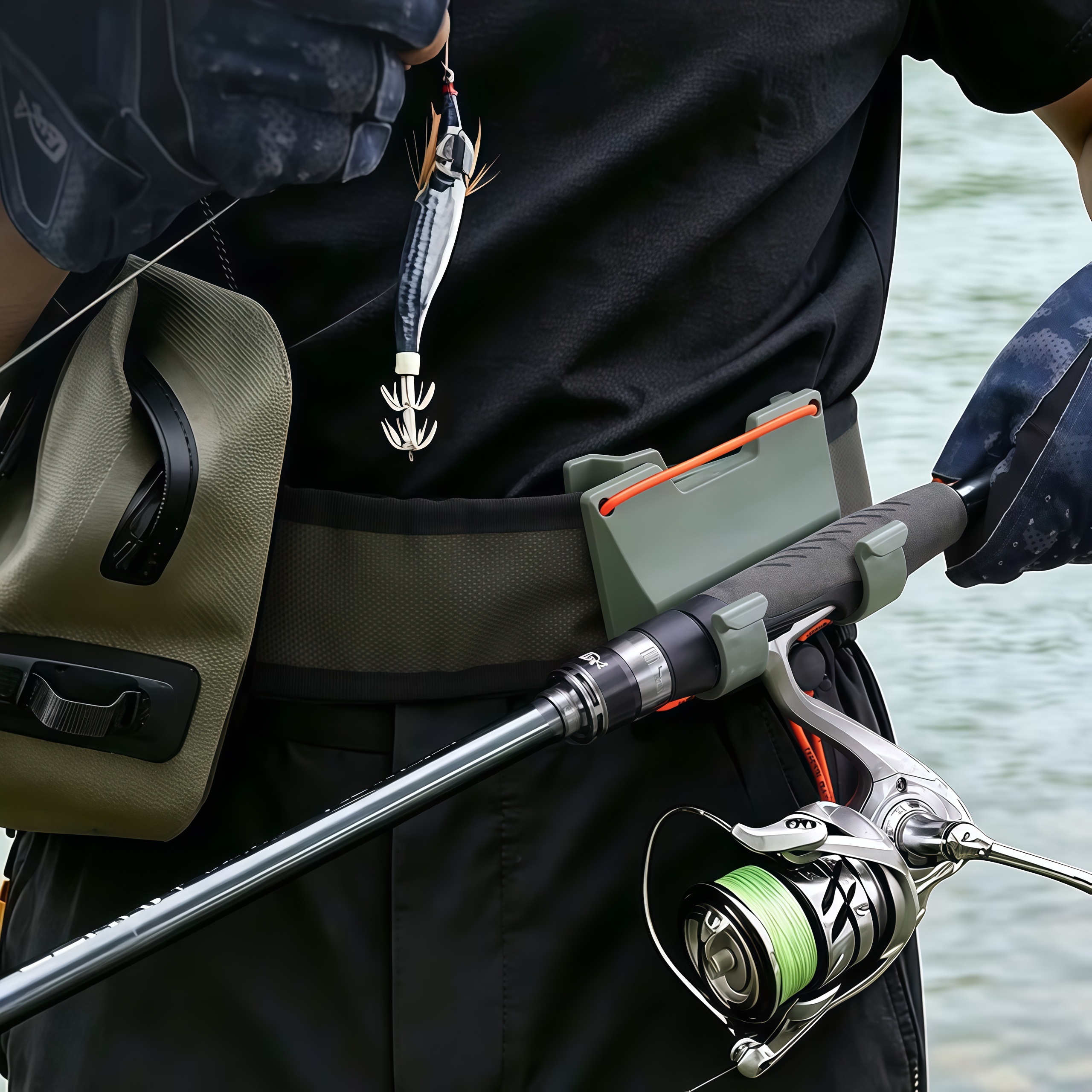 DEUKIO Outdoor Belt Clip Rod H - Fishing Rod Fly บทวิจารณ์และราคา