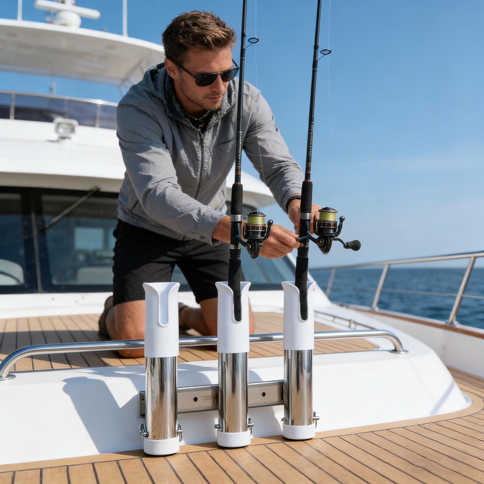 Rod Holder For Boat 3 Tube Lin - Fishing Rod Rack บทวิจารณ์และราคา
