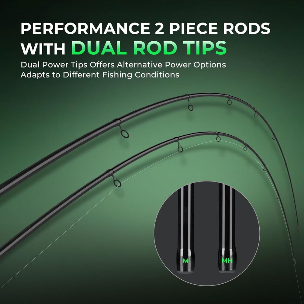 Dual-Tip Graphite Fishing Rod  - Fishing Rod Combo บทวิจารณ์และราคา