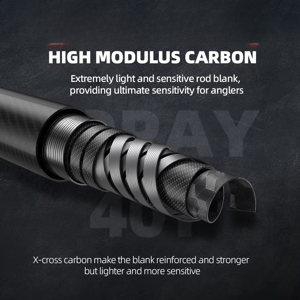 Freshwater Perch Bass Spinning - Fishing Rod Carbon Fiber บทวิจารณ์และราคา