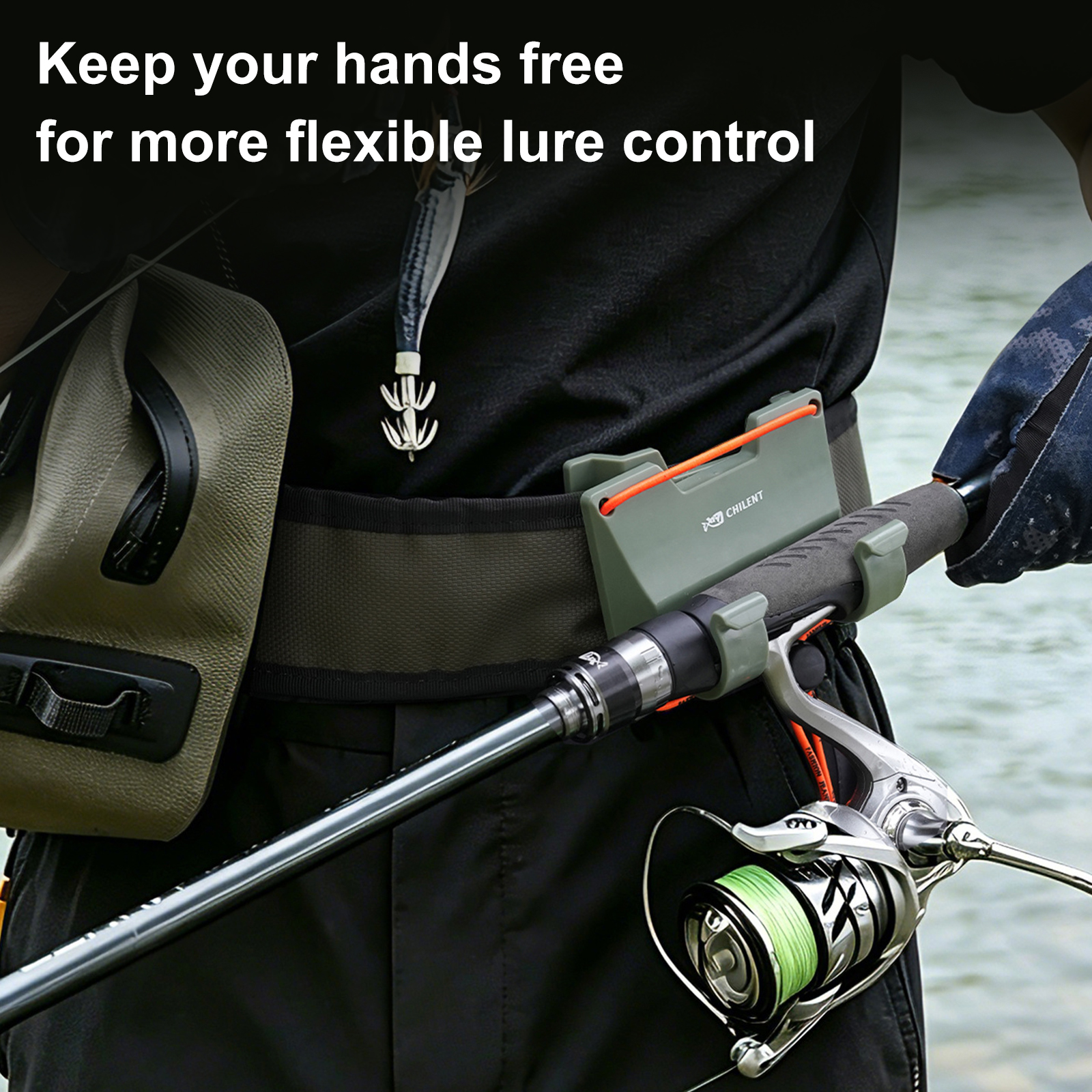 Outdoor Belt Clip Rod Holder H - Fishing Rod Fly บทวิจารณ์และราคา