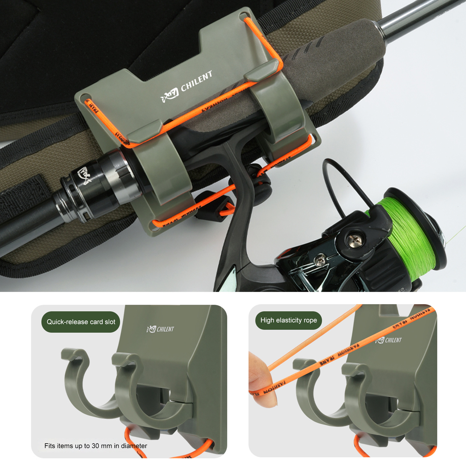 Outdoor Belt Clip Rod Holder H - Fishing Rod Fly บทวิจารณ์และราคา