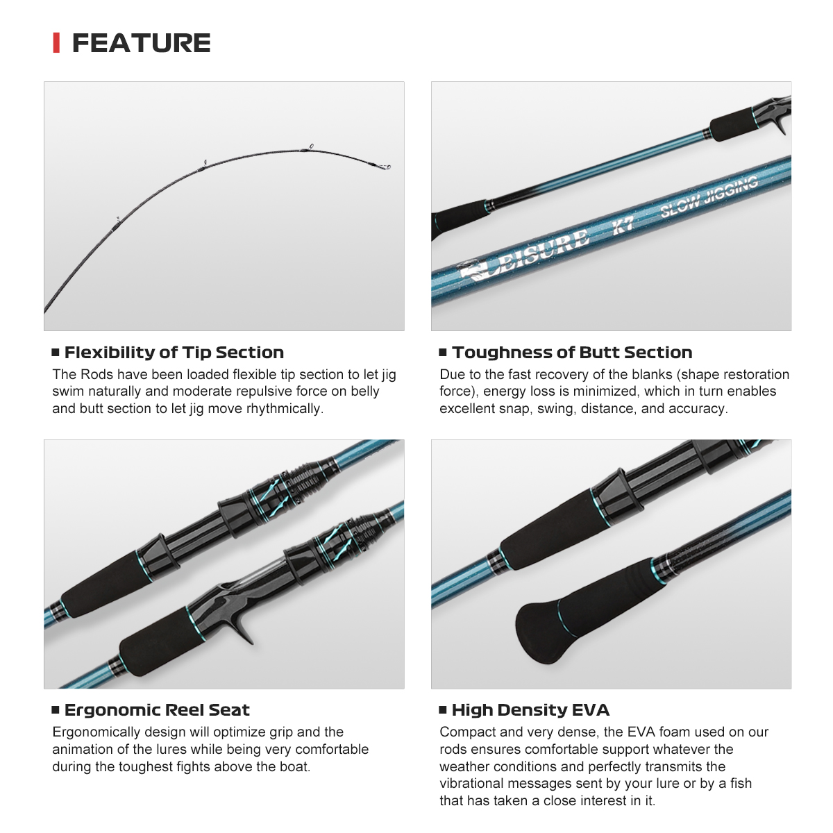 NOEBY K7 Slow Pitch Jigging Fi - Fishing Rod Surf บทวิจารณ์และราคา