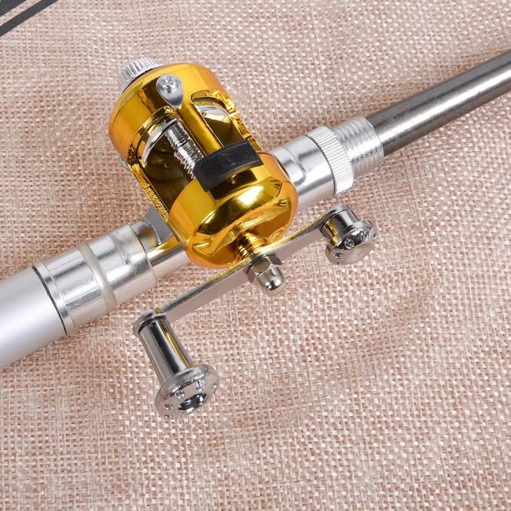 Mini portable steel pen fishin - Fishing Rod Case บทวิจารณ์และราคา