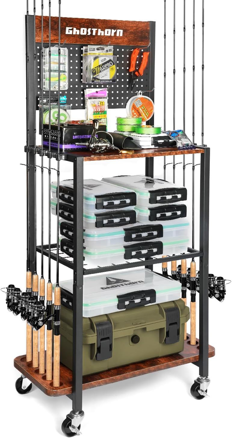 Fishing Rod Holder for Garage  - Fishing Rod Holder บทวิจารณ์และราคา