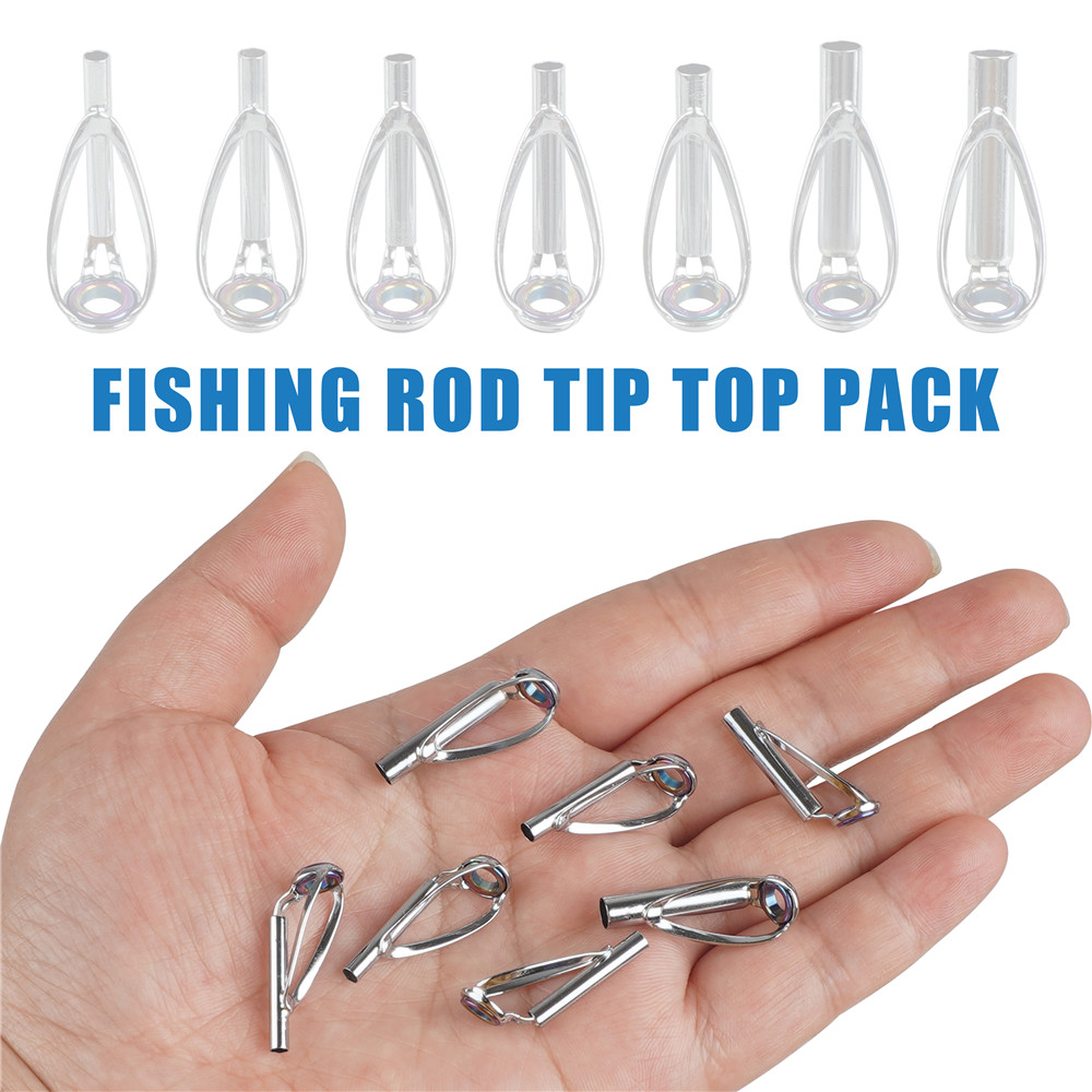 10Pcs Fishing rod guide tips r - Fishing Rod Tip Replacement บทวิจารณ์และราคา