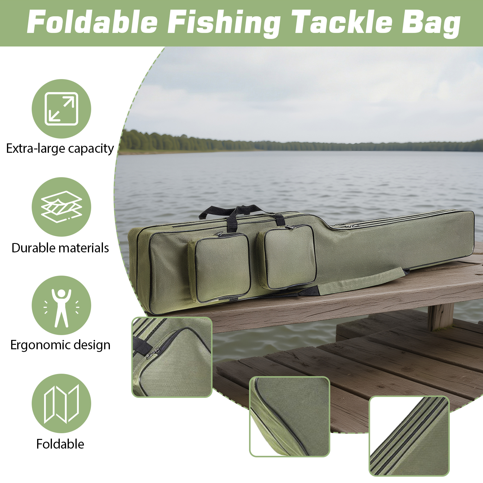 Fishing Rod Bags 150cm Waterpr - Fishing Rod Case บทวิจารณ์และราคา