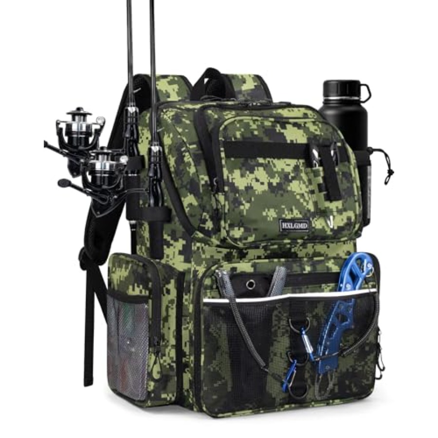 Fishing Backpack with Rod Hold - Fishing Rod Holder บทวิจารณ์และราคา