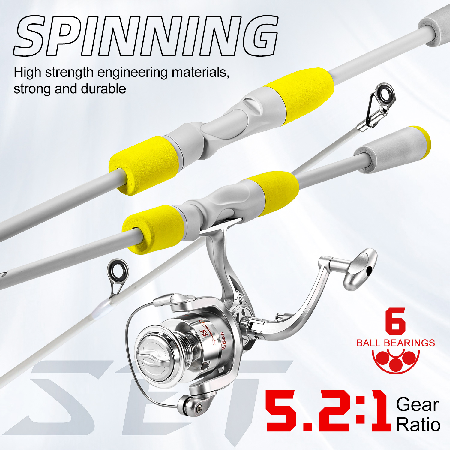 Sougayilang 2section Spinning  - Fishing Rod Spinning บทวิจารณ์และราคา
