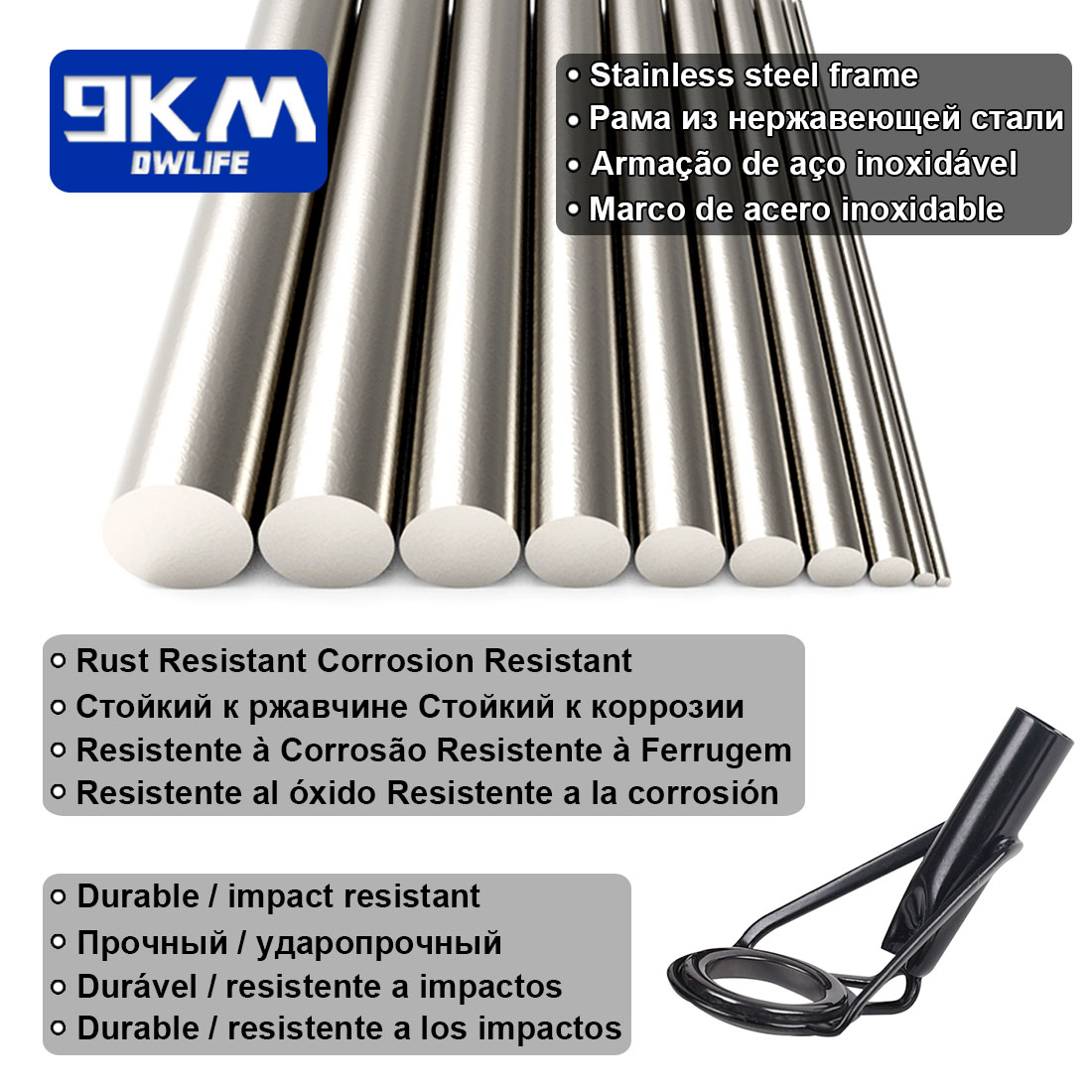 5Pcs Fishing Rod Tip Guides Re - Fishing Rod Tip Replacement บทวิจารณ์และราคา