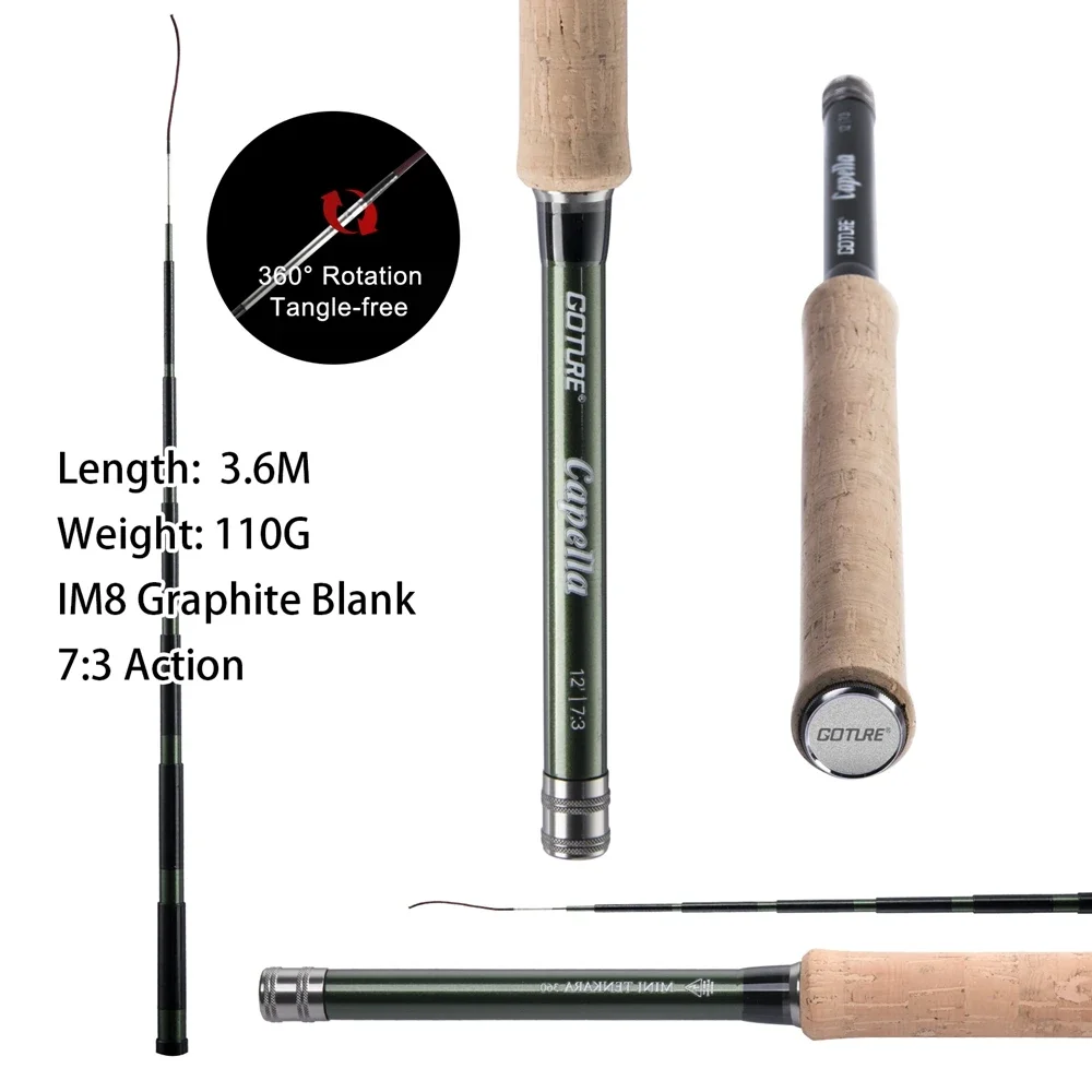 Goture 12FT Classical Tenkara  - Fishing Rod Fly บทวิจารณ์และราคา