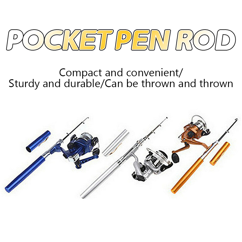 1M Pen Rod Set Mini Spinning R - Fishing Rod Telescopic บทวิจารณ์และราคา