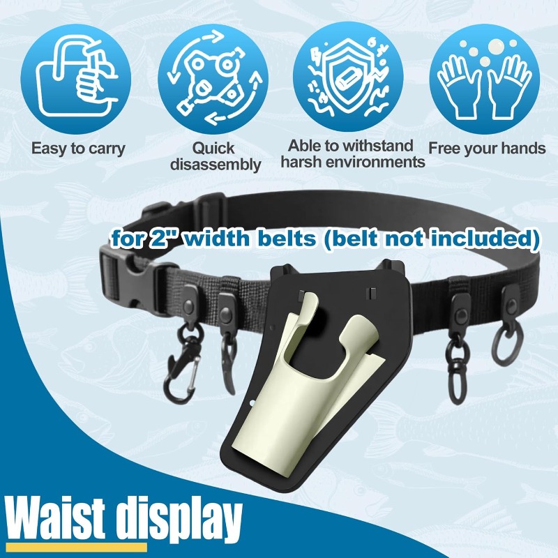 1PC Outdoor Fishing Rod Waist  - Fishing Rod Fly บทวิจารณ์และราคา